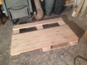 Tischplatte mit losem Unterbau